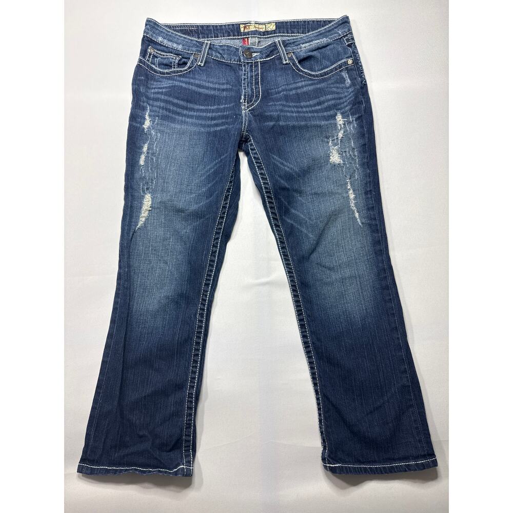 BKE Denim‎ Buckle Women's Sabrina Crop Blue Jeans - Size 31 (34x26)